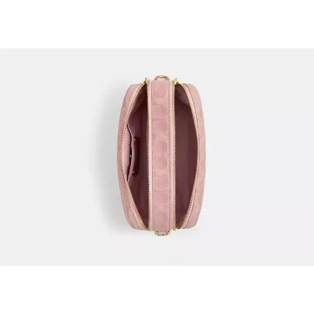 NWT B5-013 Coach CER69 Carey Bag in Signature Denim & Leather Light Pink